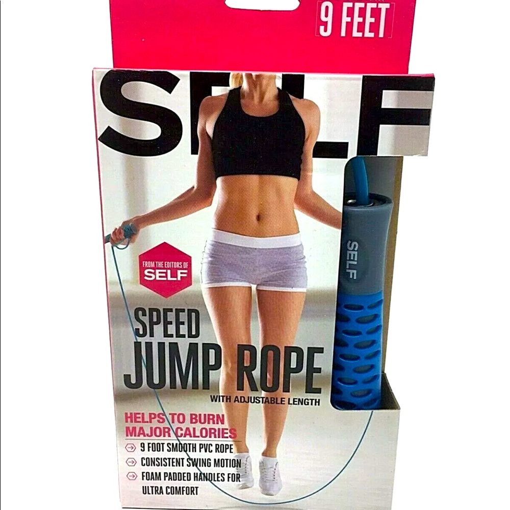 ‼️Self 9ft. Speed PVC Jump Rope /Adjustable